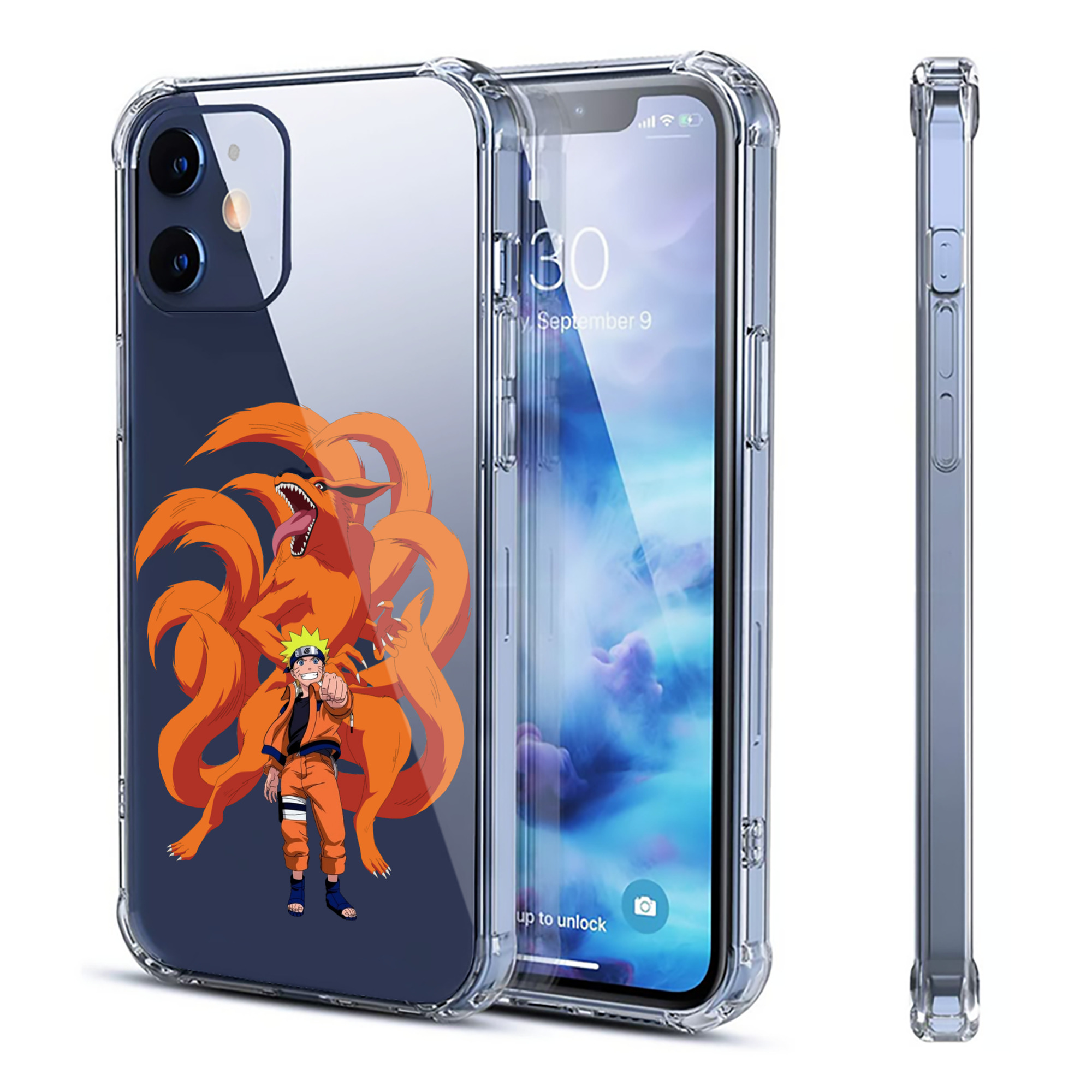 （画像用） NARUTO -ナルト- うずまき ナルト Uzumaki Naruto 【iPhone 12シリーズ対応】透明スマホケース（クリアソフトケース）